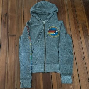 aviator nation zip-up sweatshirt (small)